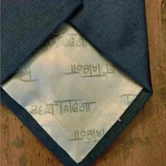 Mens Designer Robert Talbott Anchor Nautical Navy Tie NWT - Picture 4 of 8